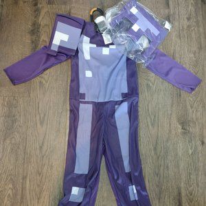 Minecraft Enchanted Diamond Armour Costume Boys Small